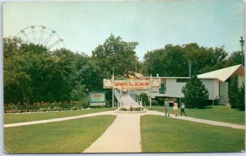Joyland park entrance post card