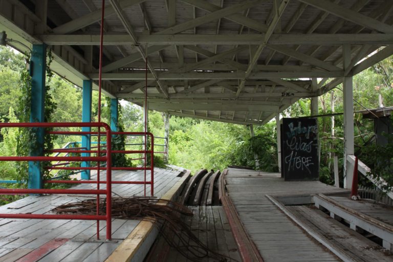 Joyland Park roller coaster station
