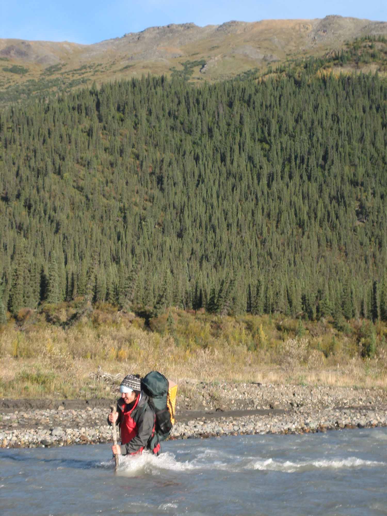 crossing the Teklanika