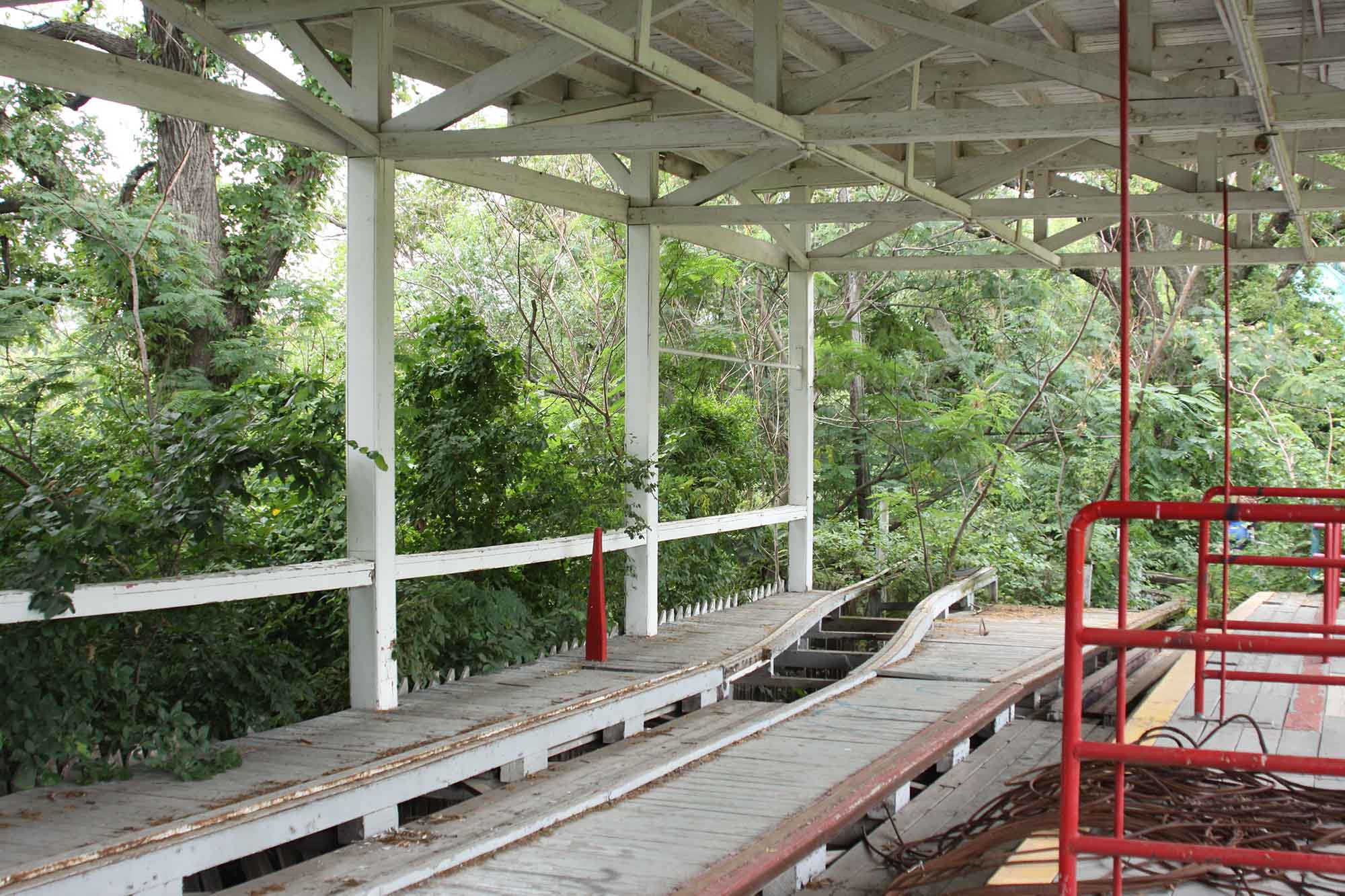 Joyland Park roller coaster station