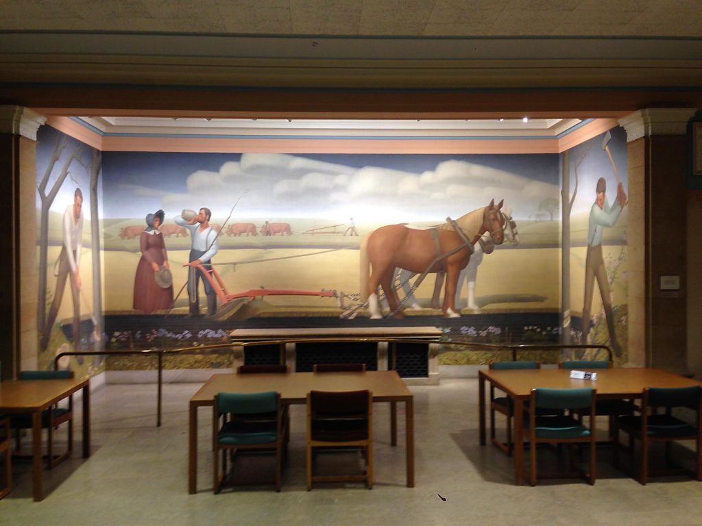 Largest Grant Wood murals