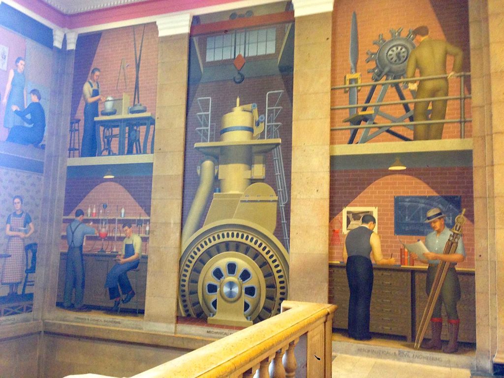 Largest Grant Wood murals