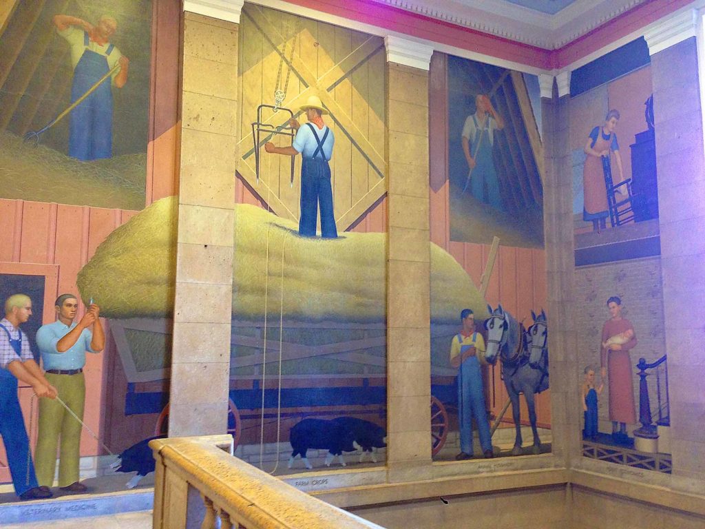 Largest Grant Wood murals