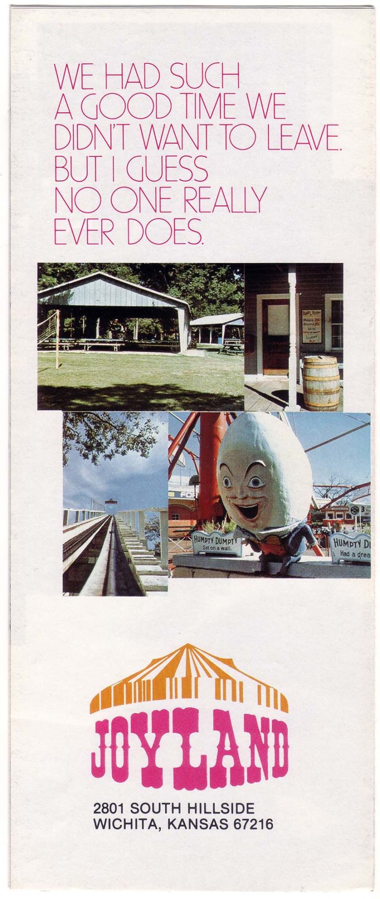Joyland park brochure